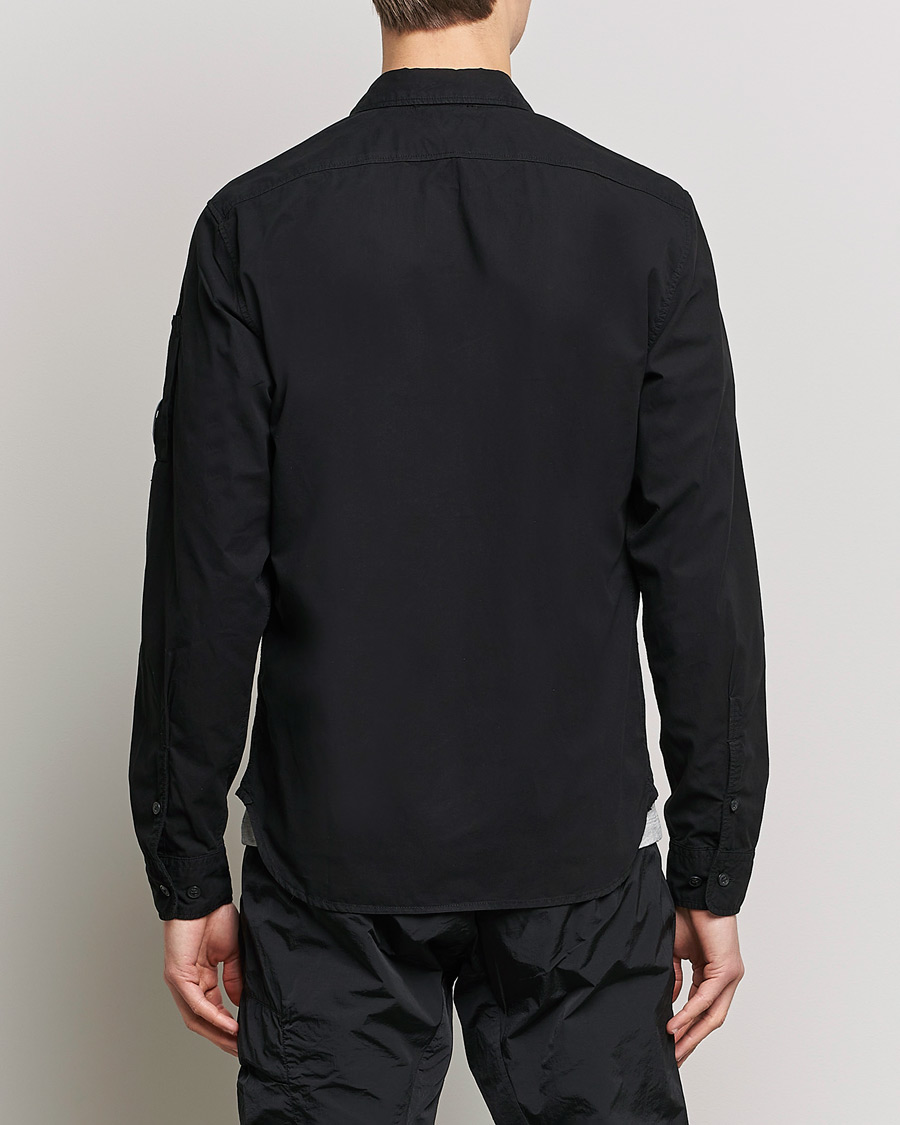 Herr | Skjortor | C.P. Company | Garment Dyed Gabardine Shirt Jacket Black