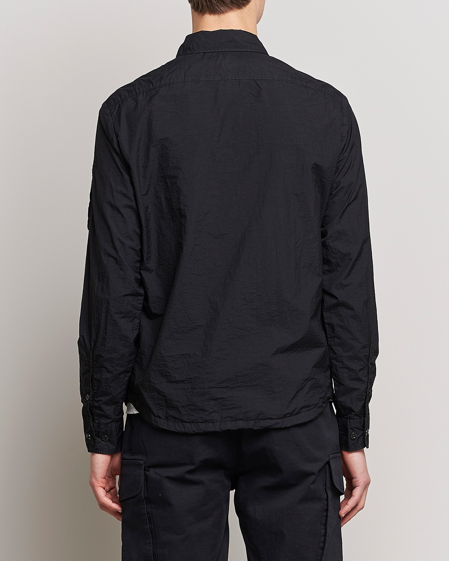 Herr | Skjortor | C.P. Company | Taylon L Nylon Zip Shirt Jacket Black