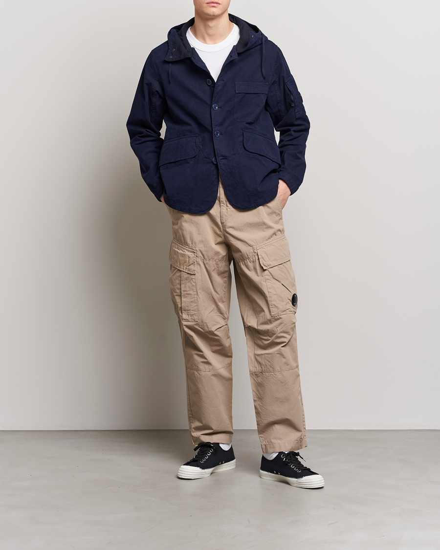 Herr | Byxor | C.P. Company | Microreps No Peach Loose Fit Cargo Pants Sand