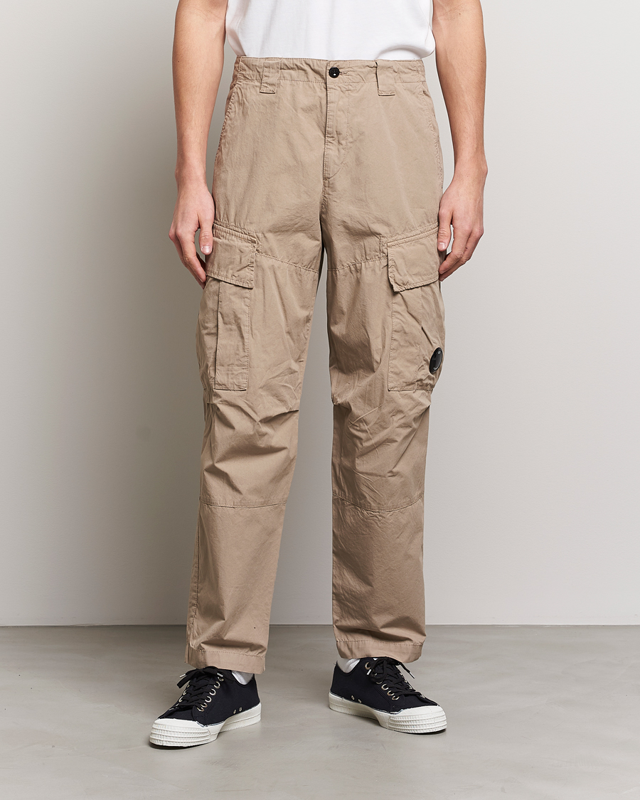 Herr | Cargobyxor | C.P. Company | Microreps No Peach Loose Fit Cargo Pants Sand