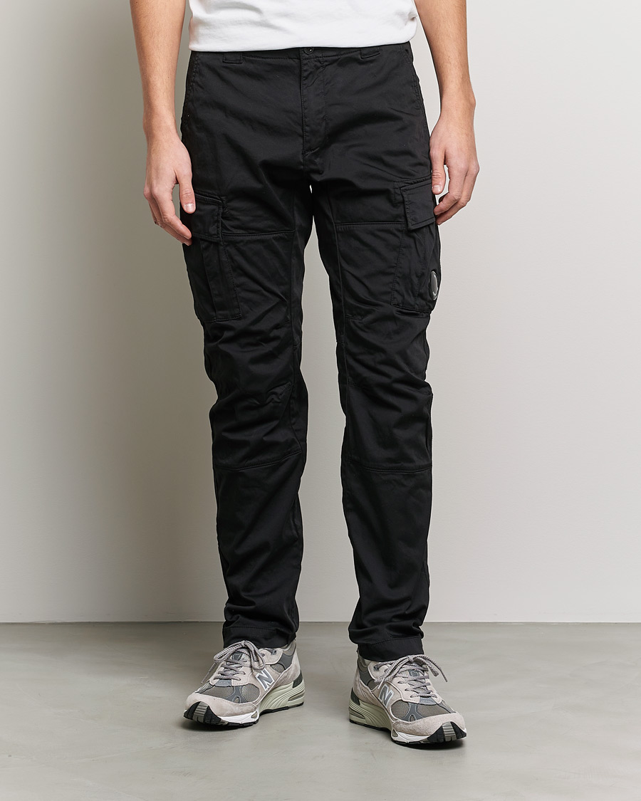 Herr | Cargobyxor | C.P. Company | Satin Stretch Cargo Pants Black