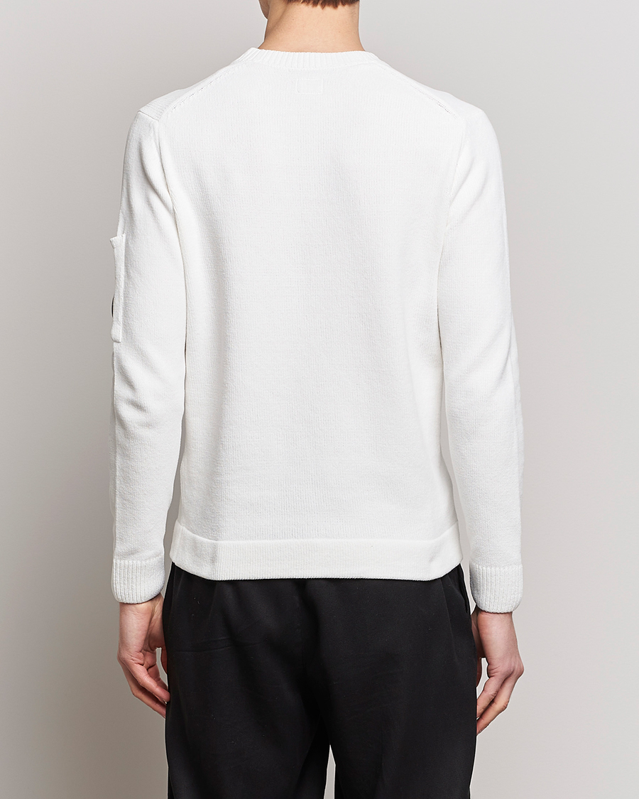 Herr | Tröjor | C.P. Company | Cotton Chenille Crew Neck White