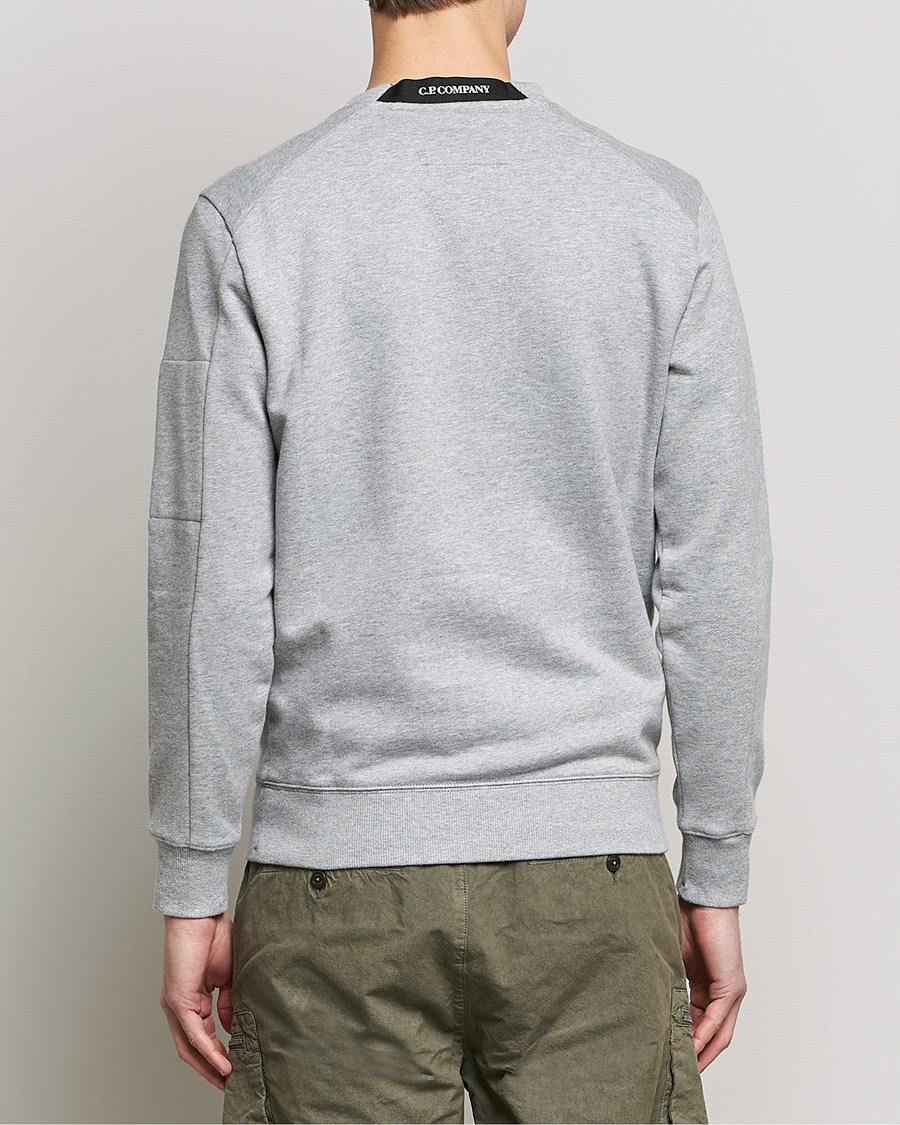 Herr | Tröjor | C.P. Company | Diagonal Raised Fleece Lens Sweatshirt Grey