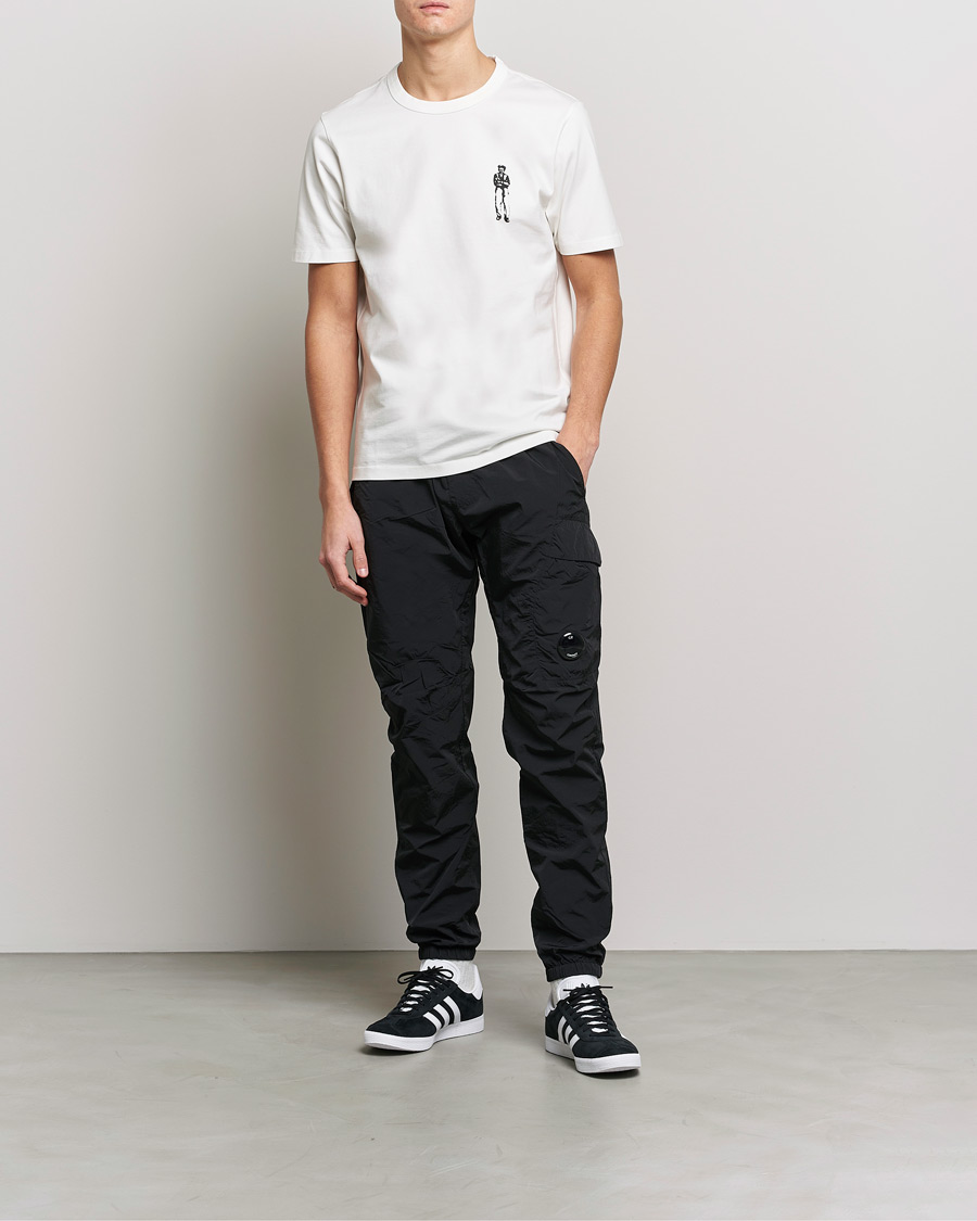 Herr | T-Shirts | C.P. Company | Heavy Mercerized Cotton Printed Logo T-Shirt White