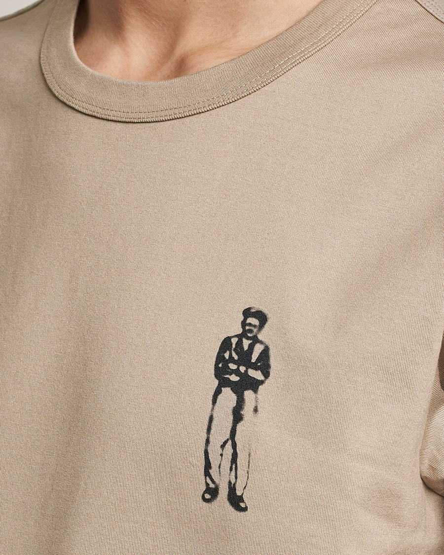 Herr | T-Shirts | C.P. Company | Heavy Mercerized Cotton Printed Logo T-Shirt Sand