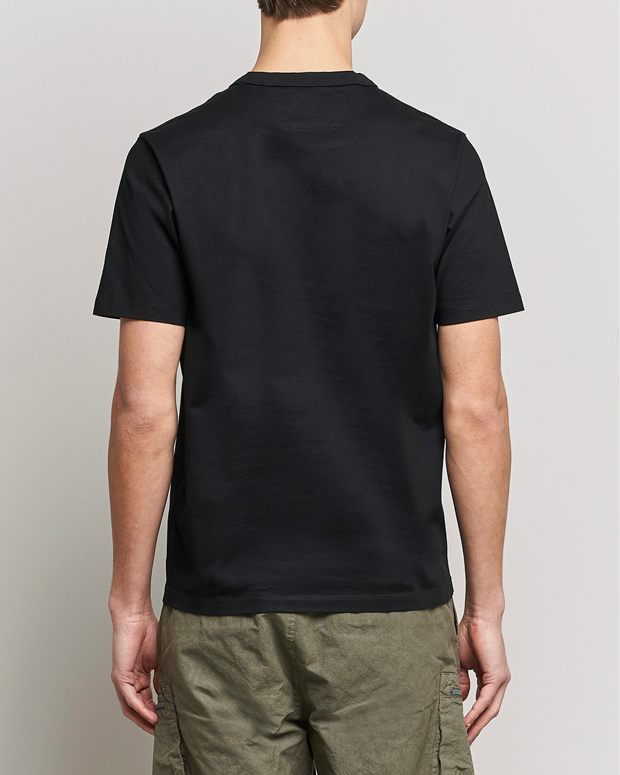Herr | T-Shirts | C.P. Company | Heavy Mercerized Cotton Logo Tee Black