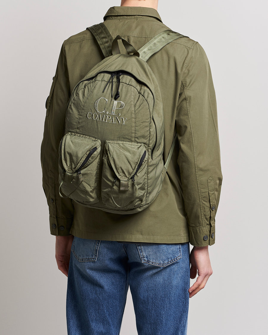 Herr | C.P. Company Taylon P Nylon Backpack Olive | C.P. Company | Taylon P Nylon Backpack Olive