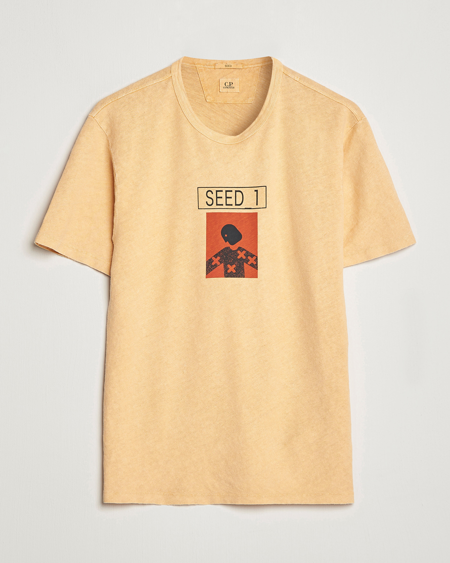 Herr | T-Shirts | C.P. Company | Seed Recycled Hemp T-Shirt Orange