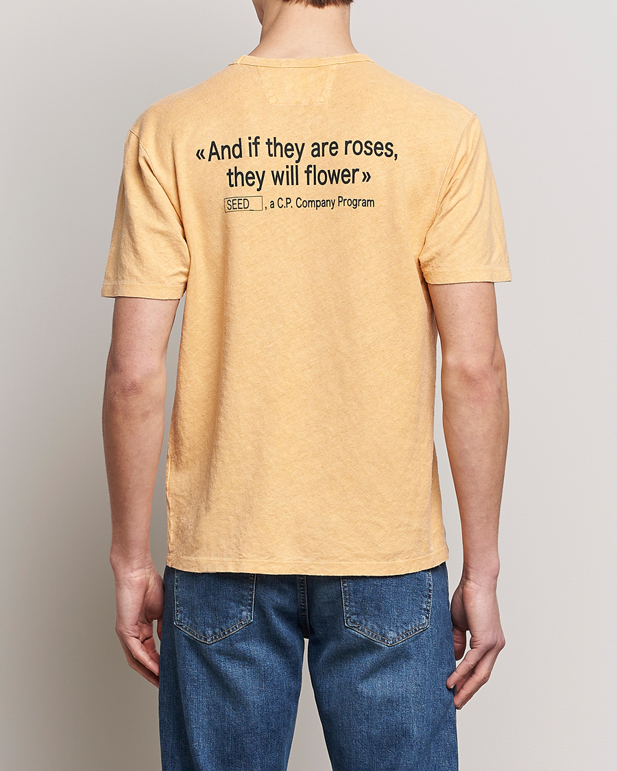 Herr | T-Shirts | C.P. Company | Seed Recycled Hemp T-Shirt Orange