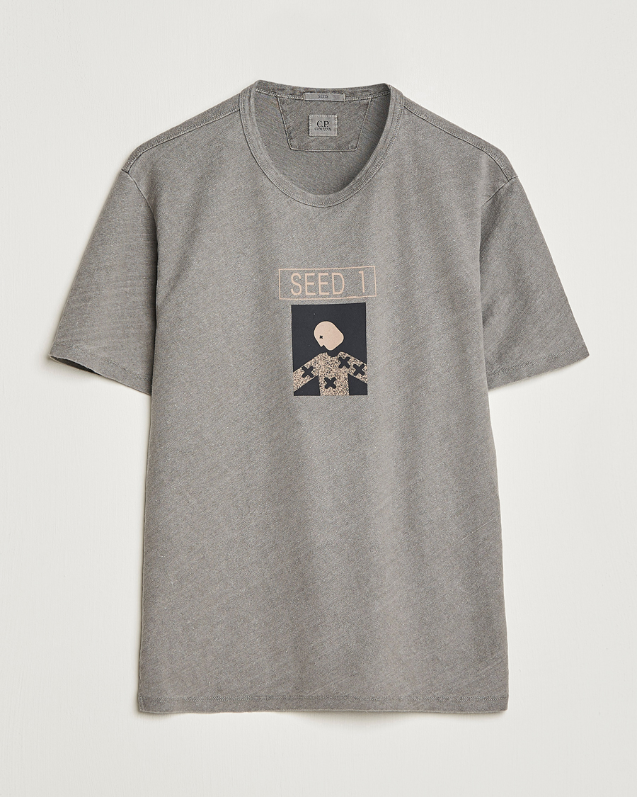 Herr | T-Shirts | C.P. Company | Seed Recycled Hemp T-Shirt Grey