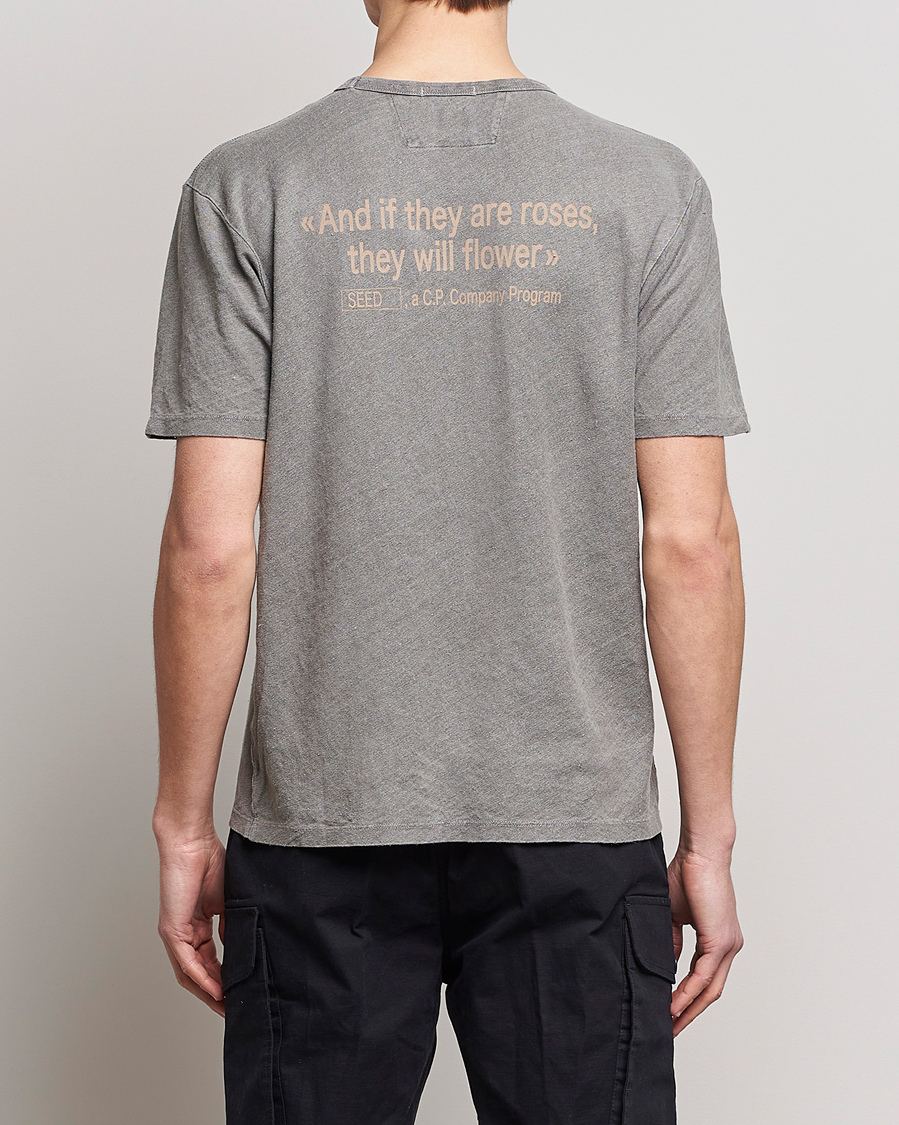 Herr | T-Shirts | C.P. Company | Seed Recycled Hemp T-Shirt Grey