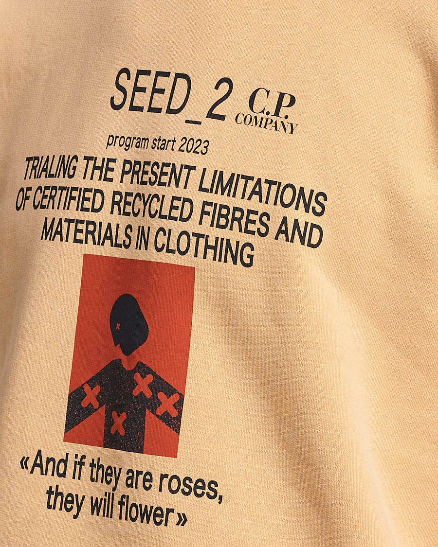 Herr | Tröjor | C.P. Company | Recycled Cotton Sweatshirt Orange