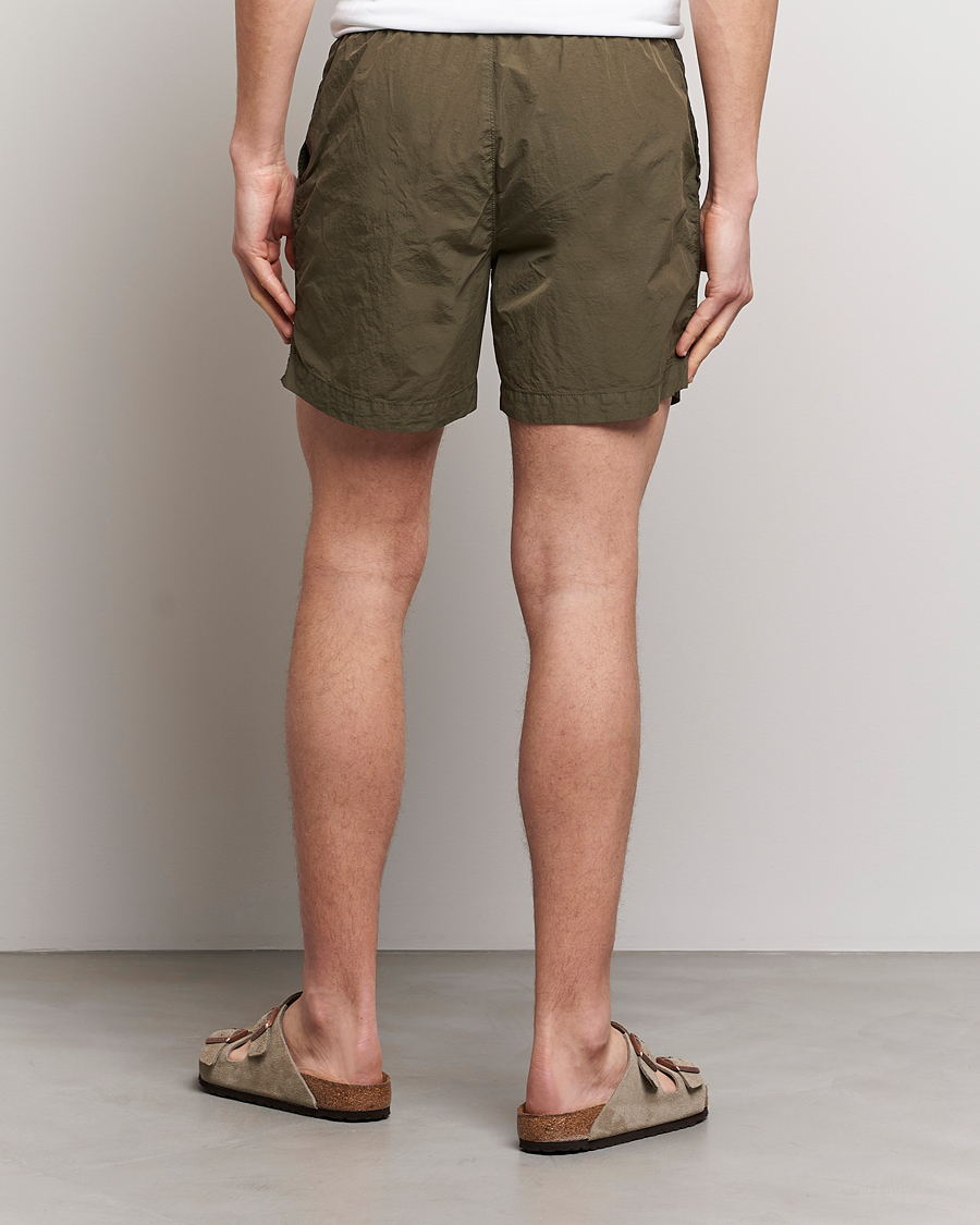Herr | Badbyxor | C.P. Company | Flatt Nylon Garment Dyed Swimshorts Olive