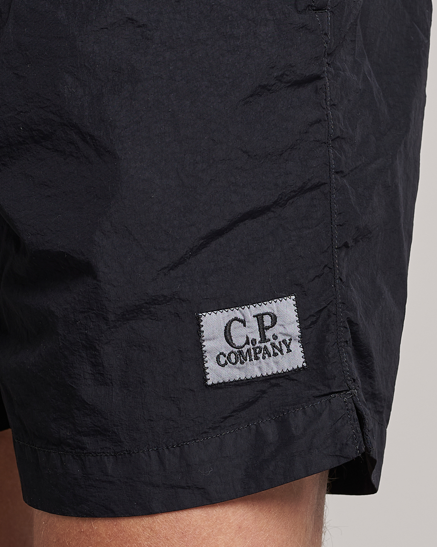 Herr | Badbyxor | C.P. Company | Flatt Nylon Garment Dyed Swimshorts Black