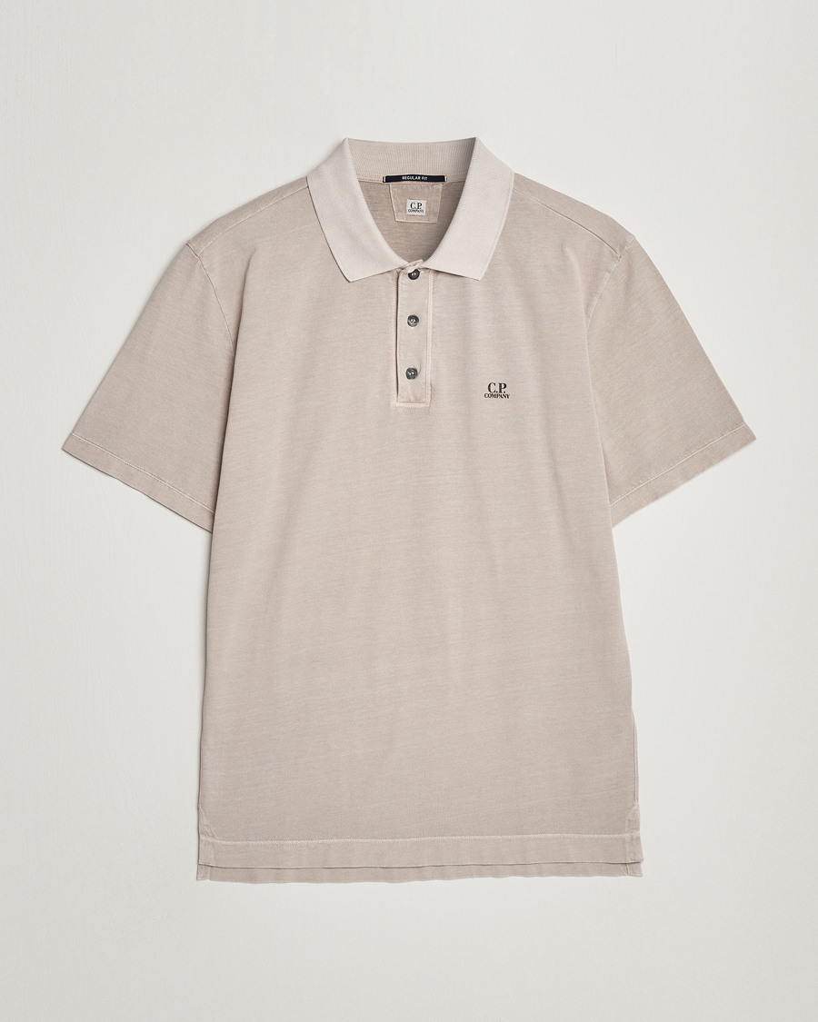 Herr | Pikéer | C.P. Company | Old Dyed Cotton Jersey Polo Grey