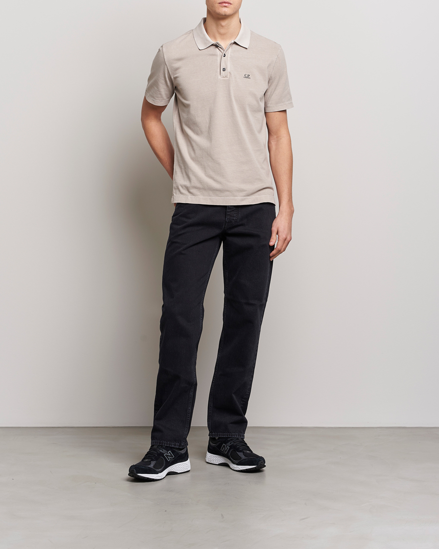 Herr | Pikéer | C.P. Company | Old Dyed Cotton Jersey Polo Grey