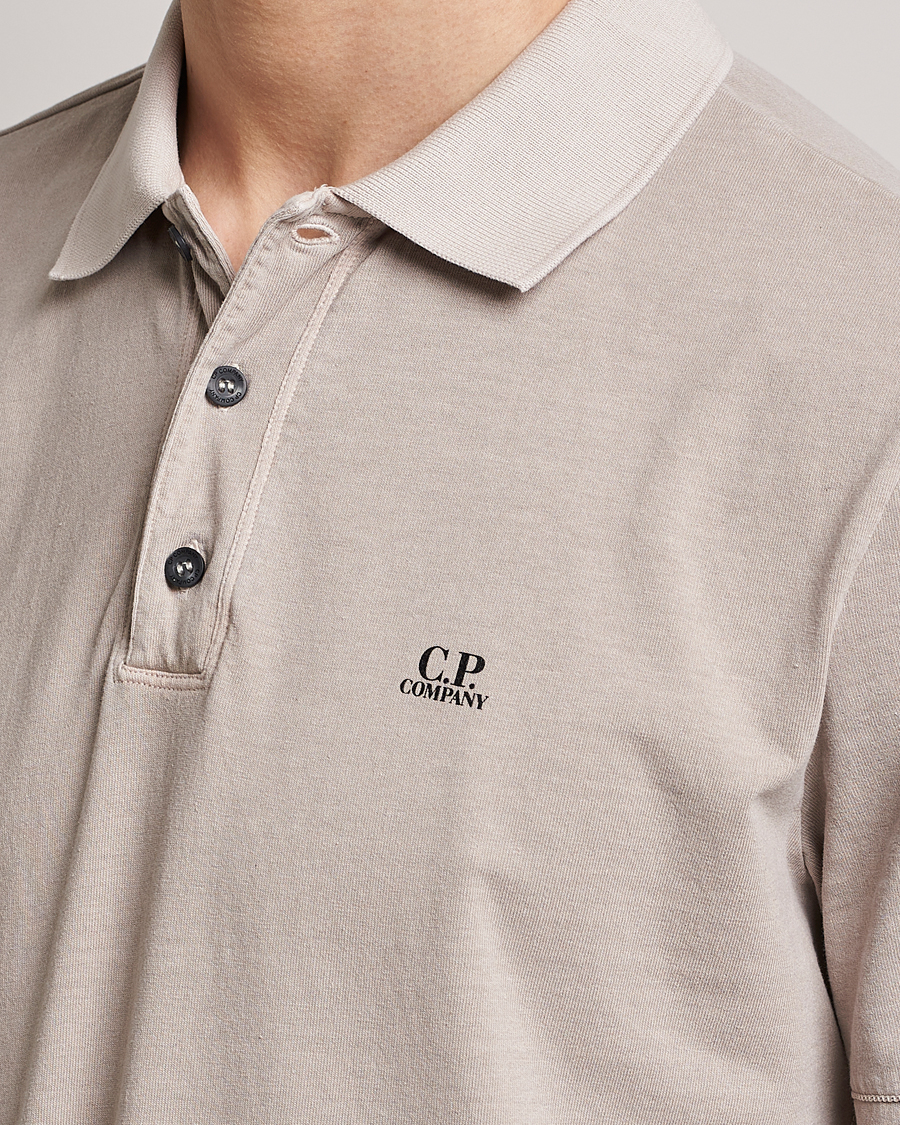Herr | Pikéer | C.P. Company | Old Dyed Cotton Jersey Polo Grey