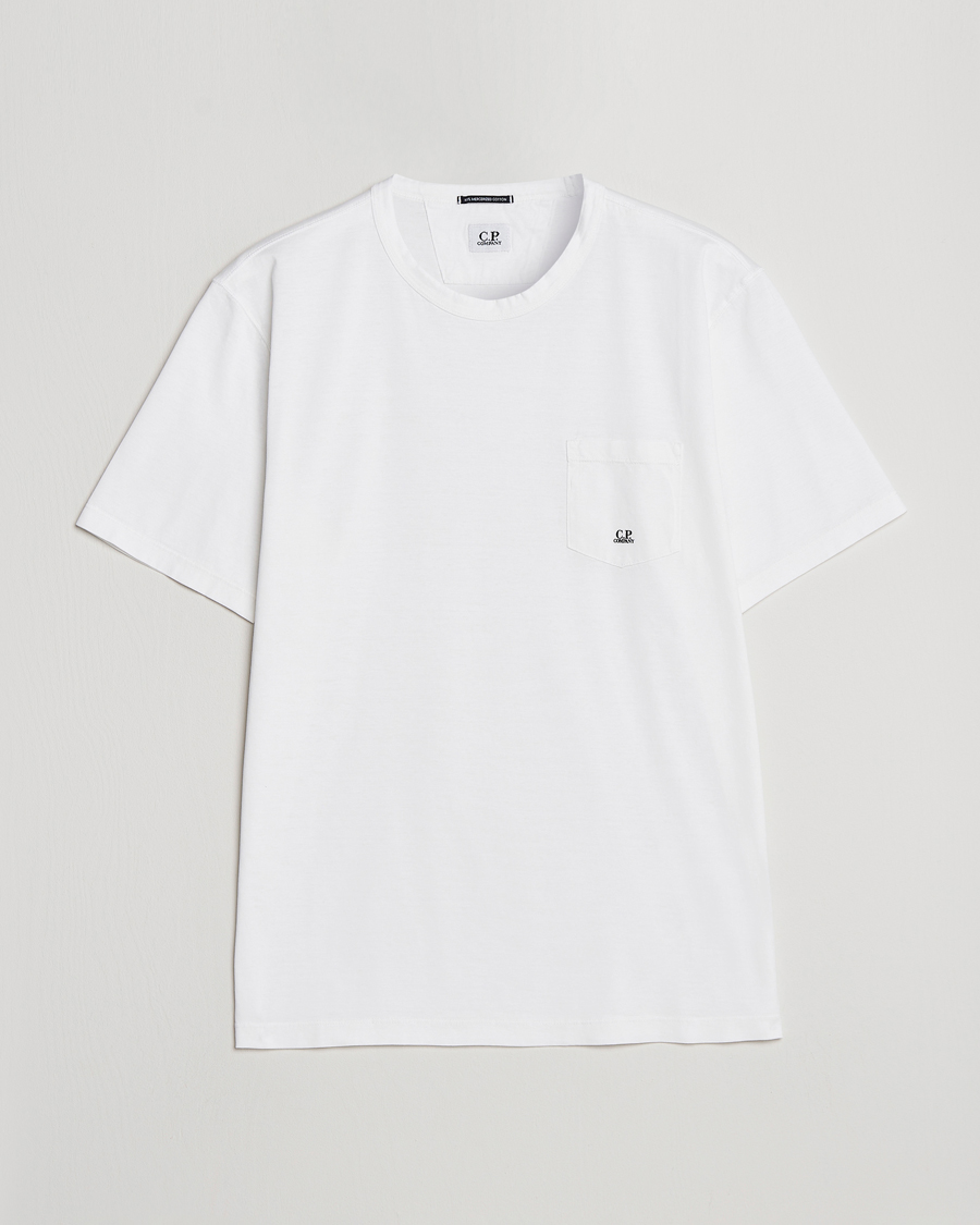 Herr | T-Shirts | C.P. Company | Mercerized Cotton Pocket T-Shirt White