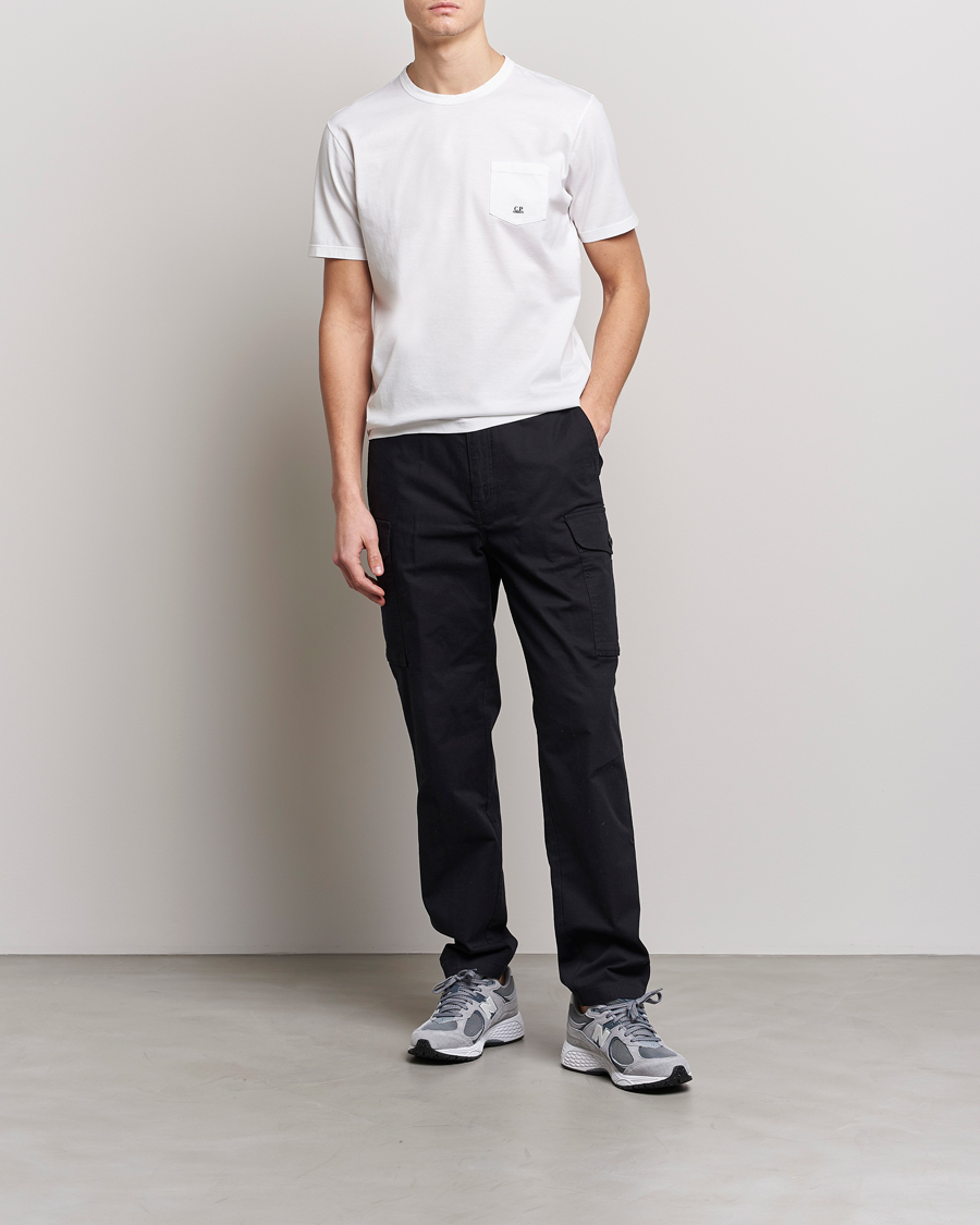 Herr | T-Shirts | C.P. Company | Mercerized Cotton Pocket T-Shirt White