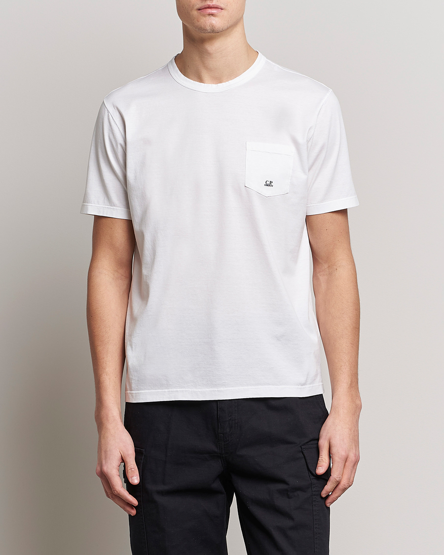 Herr | T-Shirts | C.P. Company | Mercerized Cotton Pocket T-Shirt White
