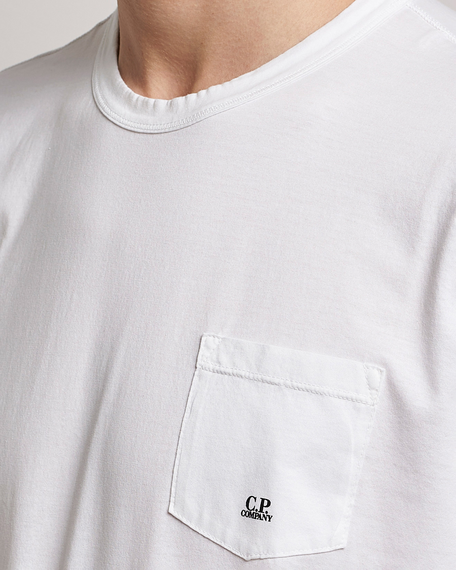 Herr | T-Shirts | C.P. Company | Mercerized Cotton Pocket T-Shirt White