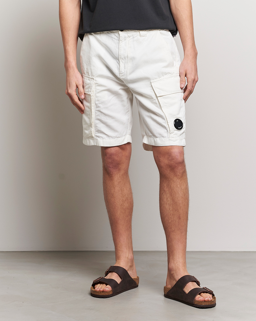 Herr | Shorts | C.P. Company | Cotton/Linen Cargo Shorts White