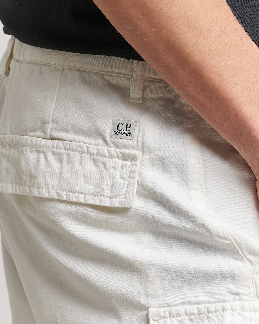 Herr | Shorts | C.P. Company | Cotton/Linen Cargo Shorts White