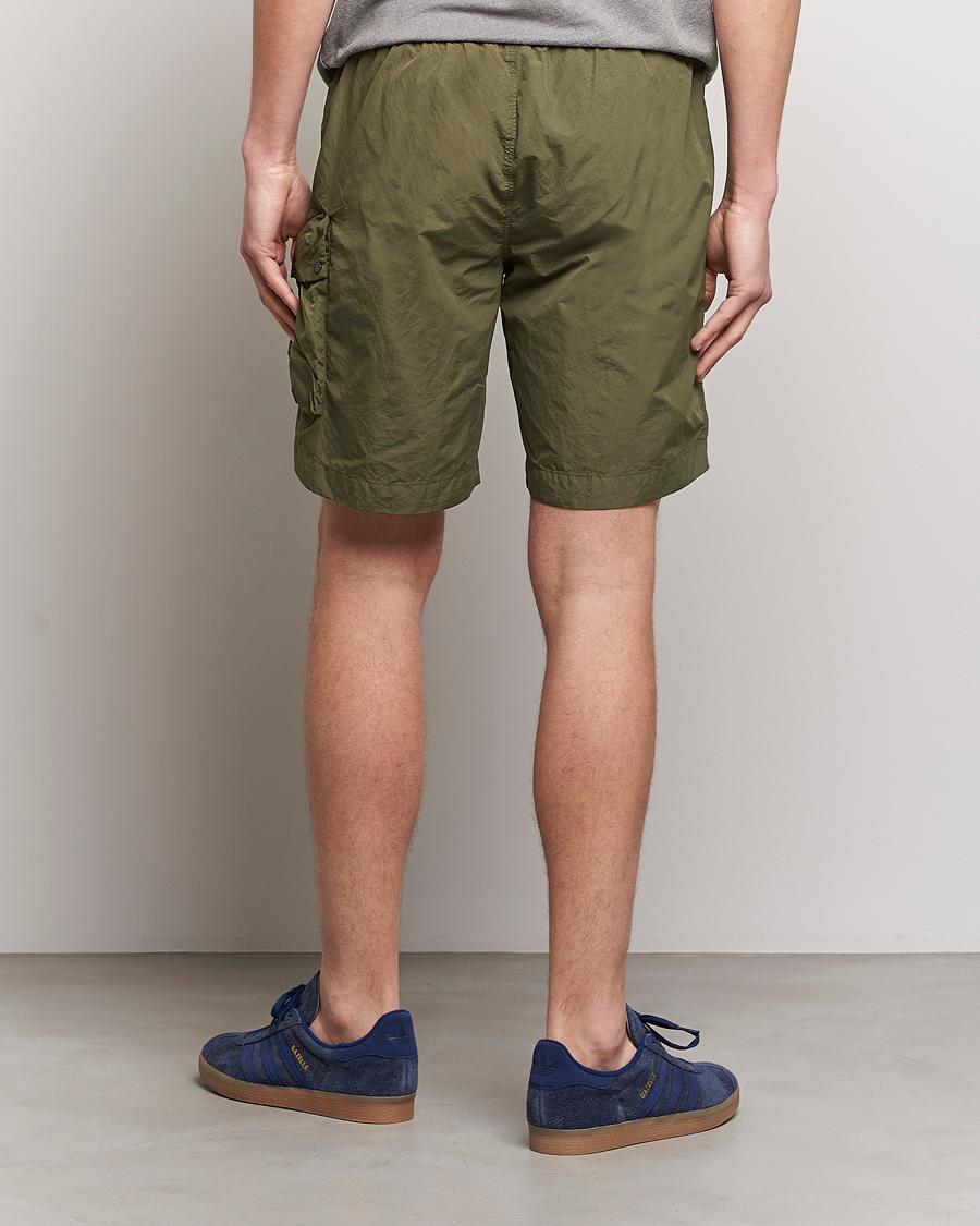 Herr | Shorts | C.P. Company | Flatt Nylon Garment Dyed Shorts Olive