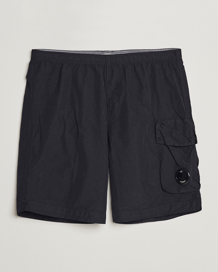 Herr | Shorts | C.P. Company | Flatt Nylon Garment Dyed Shorts Black