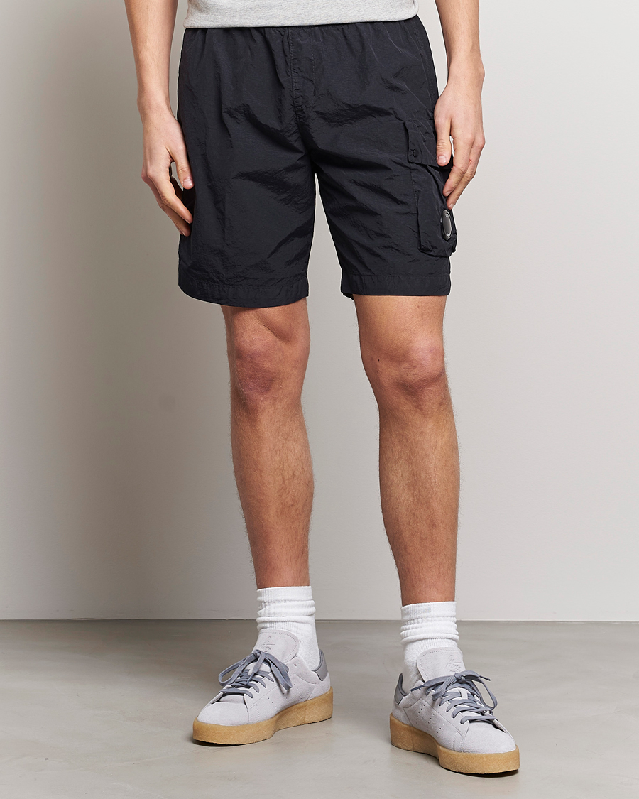 Herr | Cargoshorts | C.P. Company | Flatt Nylon Garment Dyed Shorts Black