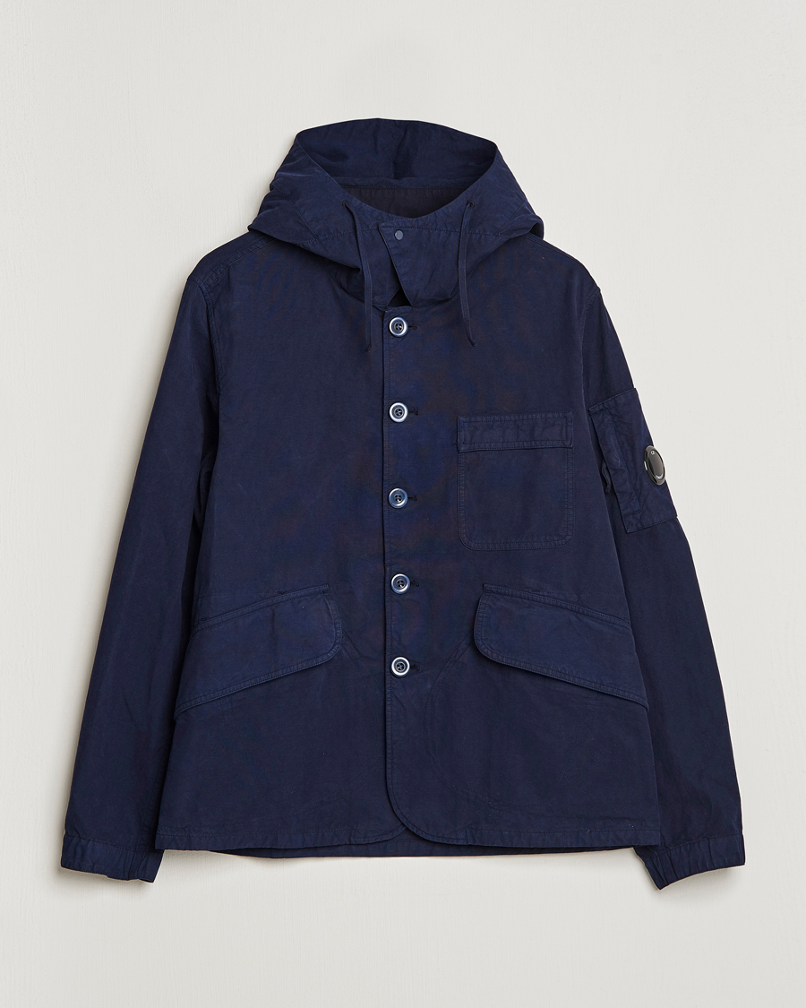 Herr | Jackor | C.P. Company | MAIS-B Canvas Weave Garment Dyed Jacket Navy