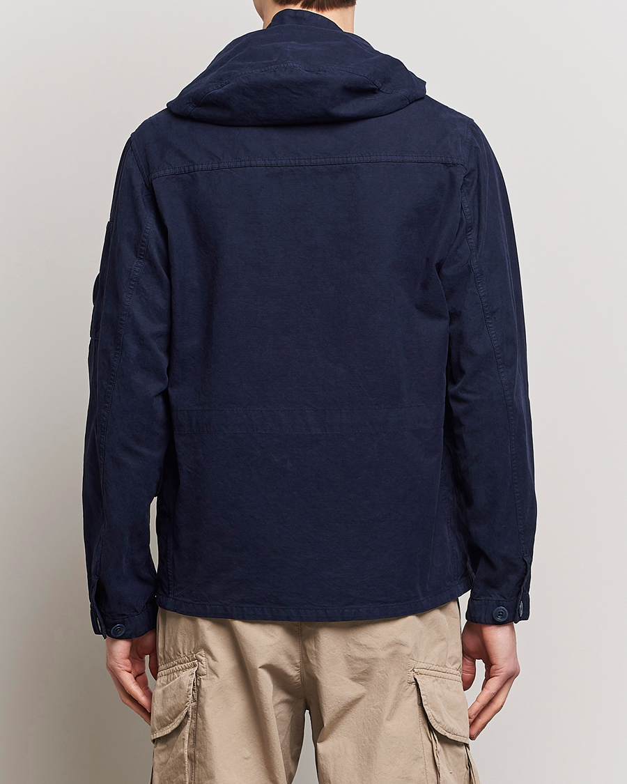Herr | Jackor | C.P. Company | MAIS-B Canvas Weave Garment Dyed Jacket Navy