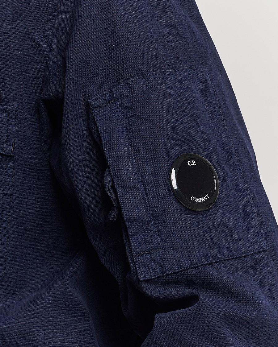 Herr | Jackor | C.P. Company | MAIS-B Canvas Weave Garment Dyed Jacket Navy