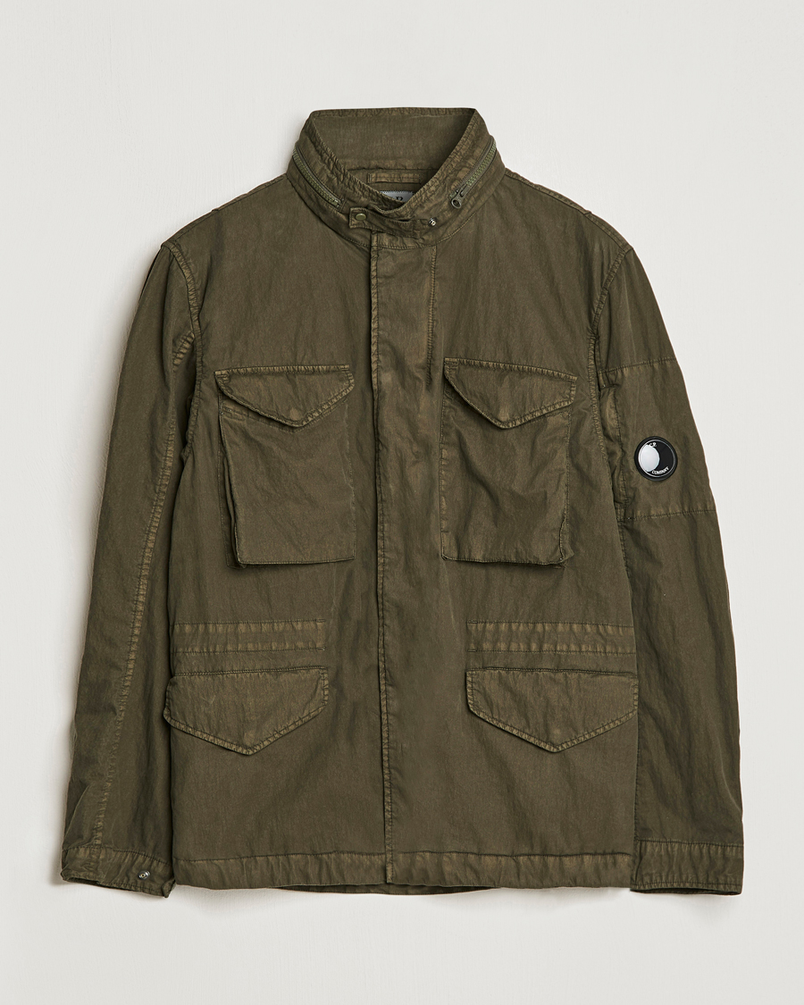 Herr | Jackor | C.P. Company | 50 Fili GUM Cotton Field Jacket Olive
