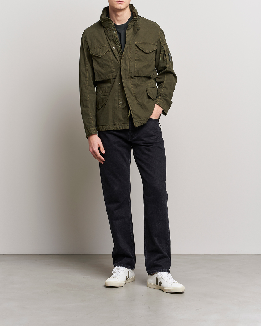 Herr | Jackor | C.P. Company | 50 Fili GUM Cotton Field Jacket Olive
