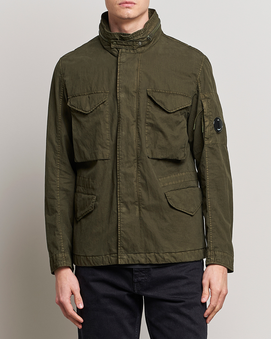 Herr | Jackor | C.P. Company | 50 Fili GUM Cotton Field Jacket Olive