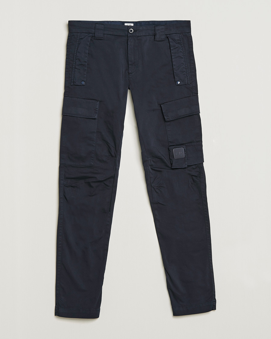 Herr | Byxor | C.P. Company | Metropolis Satin Stretch Cargo Pants Navy