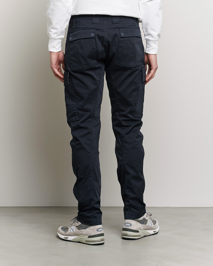 Herr | Byxor | C.P. Company | Metropolis Satin Stretch Cargo Pants Navy