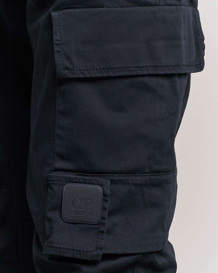 Herr | Byxor | C.P. Company | Metropolis Satin Stretch Cargo Pants Navy