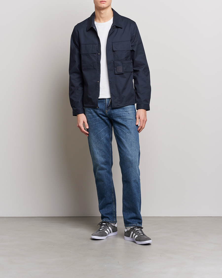 Herr | Skjortor | C.P. Company | Metropolis Cotton Gabardine Overshirt Navy
