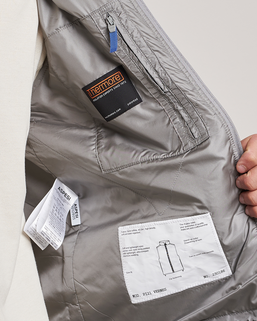 Herr | Västar | Aspesi | Vernes Nylon Gilet Grey