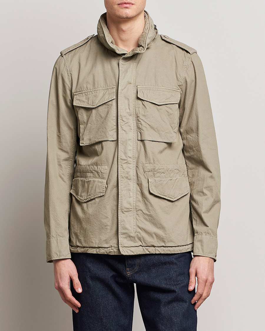 Herr | Jackor | Aspesi | Cotton Field Jacket Khaki