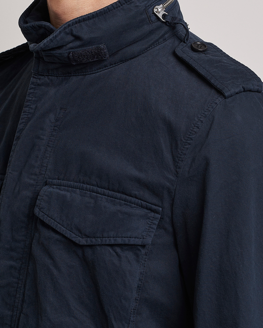 Herr | Jackor | Aspesi | Cotton Field Jacket Navy