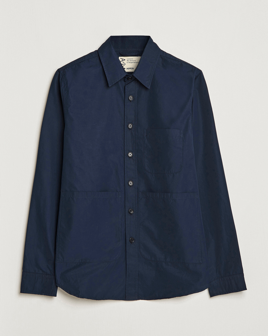 Herr | Jackor | Aspesi | Utility Shirt Jacket Navy
