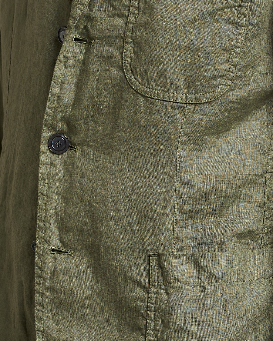 Herr | Kavajer | Aspesi | Samuraki Linen Blazer Army Green
