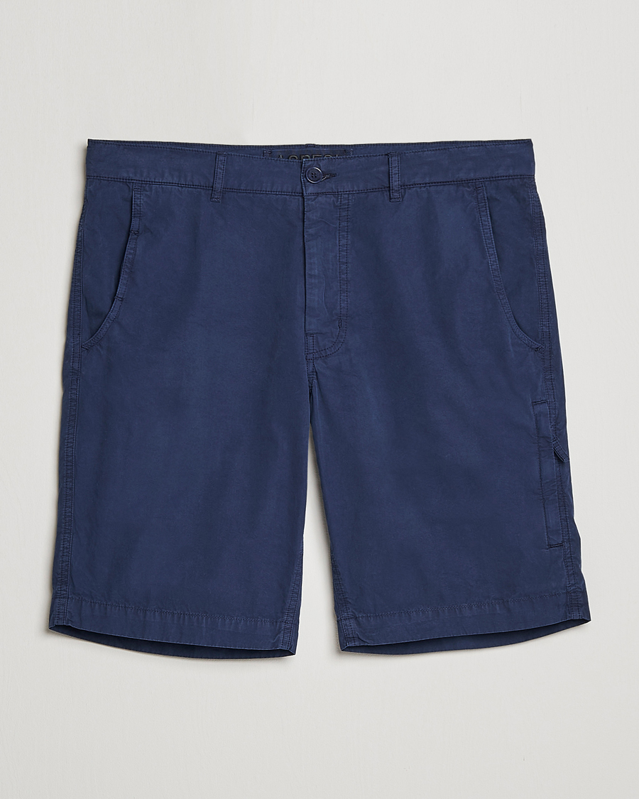 Herr | Shorts | Aspesi | Washed Cotton Cargo Shorts Dark Blue