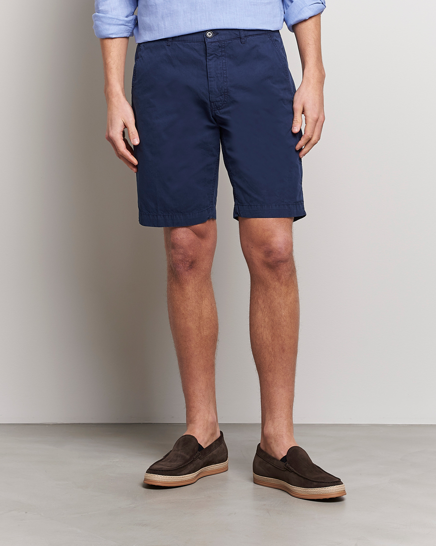Herr | Shorts | Aspesi | Washed Cotton Cargo Shorts Dark Blue