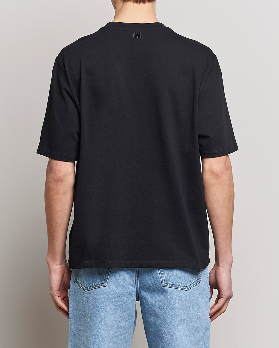 Herr | T-Shirts | AMI | Big Heart Short Sleeve T-Shirt Black