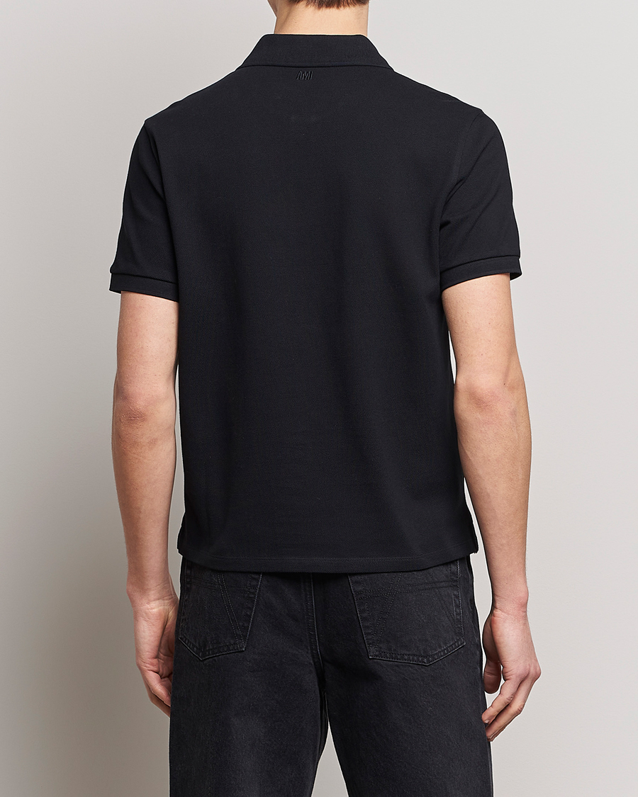 Herr | Pikéer | AMI | Heart Logo Piquet Polo Black