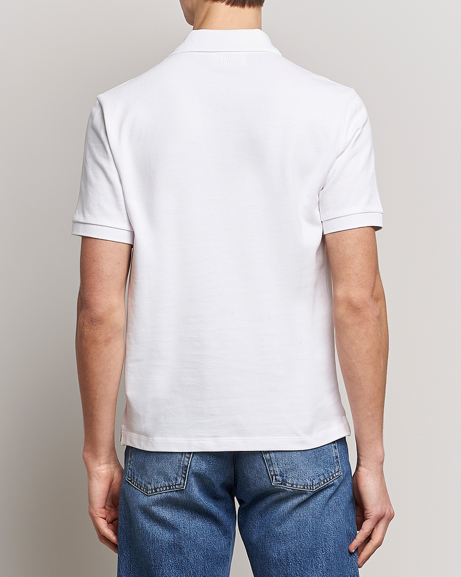 Herr | Pikéer | AMI | Heart Logo Piquet Polo White